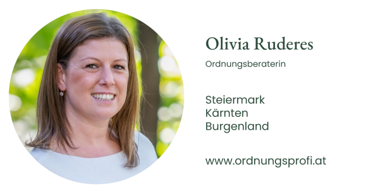Olivia Ruderes - Ordnungsberaterin Steiermark, Kärnten und Burgenland