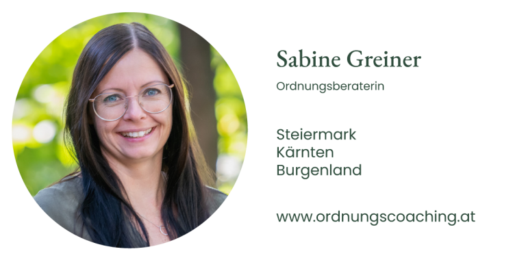 Sabine Greiner - Ordnungsberaterin | Steiermark Kärnten Burgenland