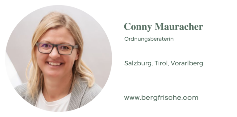 Conny Mauracher - Ordnungsberaterin | Salzburg, Tirol, Vorarlberg